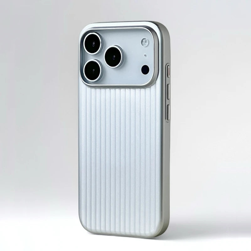 Electroplated 3D Stripes MagSafe Case – iPhone 17/16/15/14 Pro Max, Matte Hard PC Magnetic Cover. This page is ready